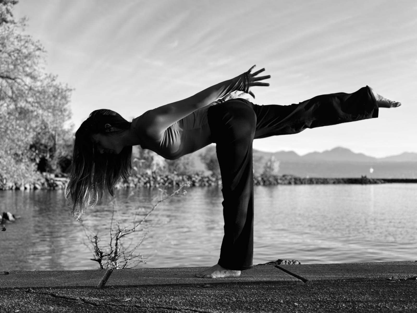 Posture d’équilibre au bord du Léman